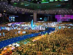 Modellino di Shanghai al Centro di Pianificazione Urbanistica